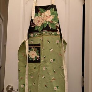 Floral Green Apron